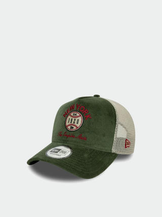 Baseball sapka New Era Cord Graphic Trucker (dark green)