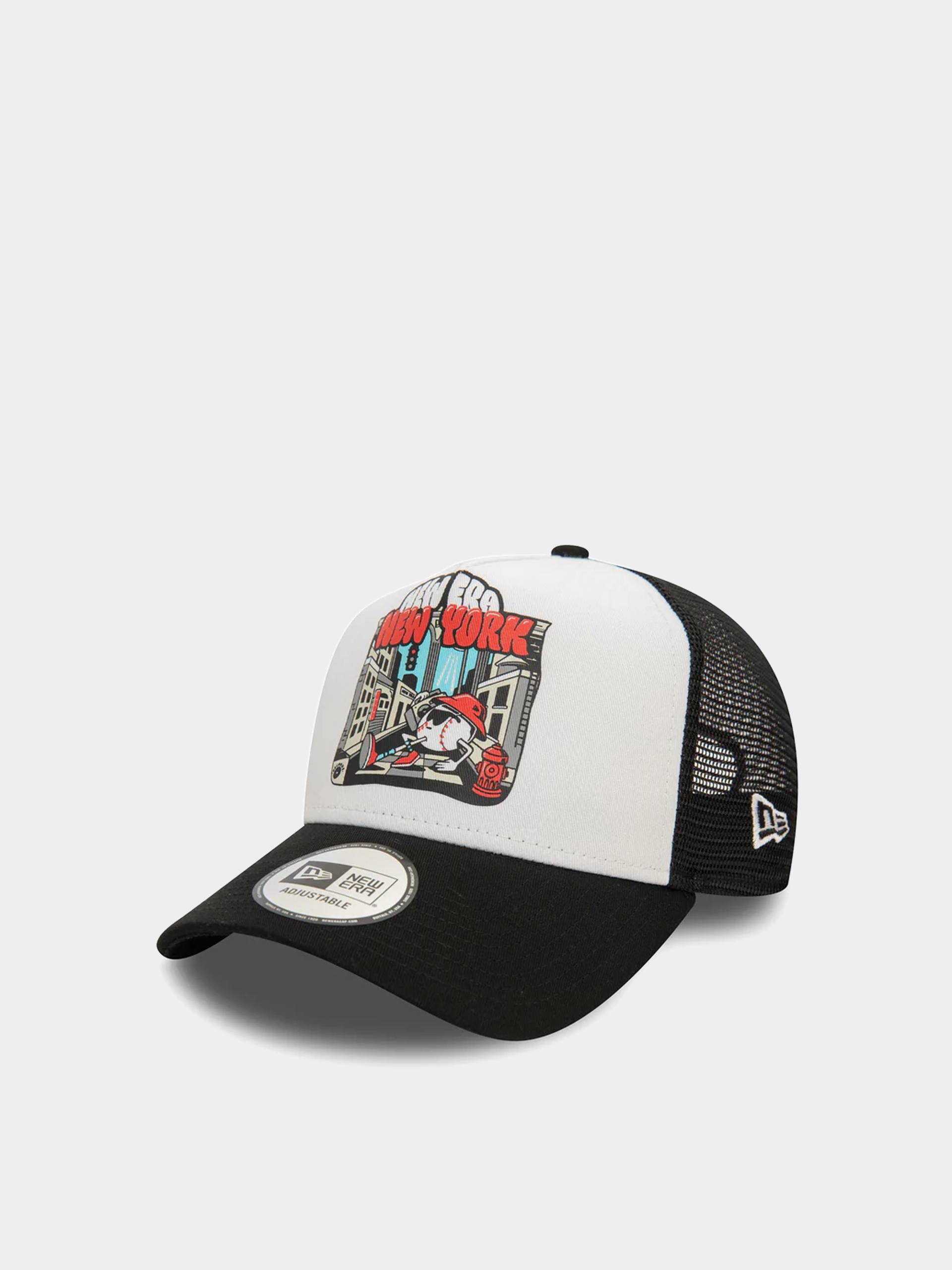 Baseball sapka New Era Graphic Print Trucker (black)