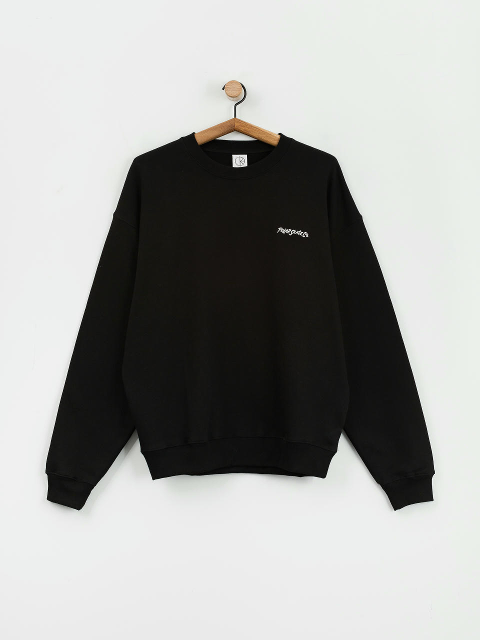 Polar Skate Dave Crewneck Surf Logo Pulóver (black)