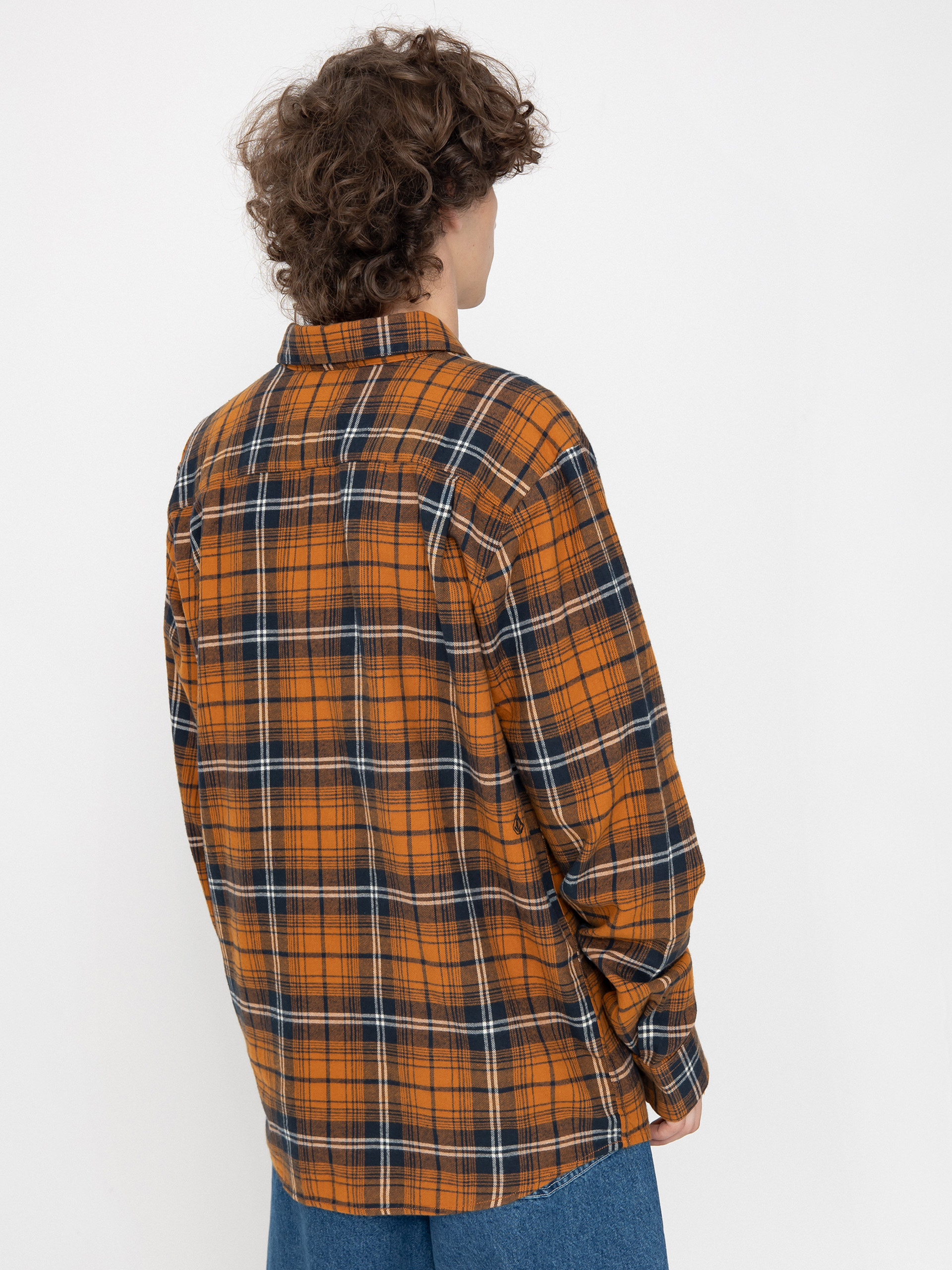 Ing Volcom Caden Plaid Ls (chestnut brown)