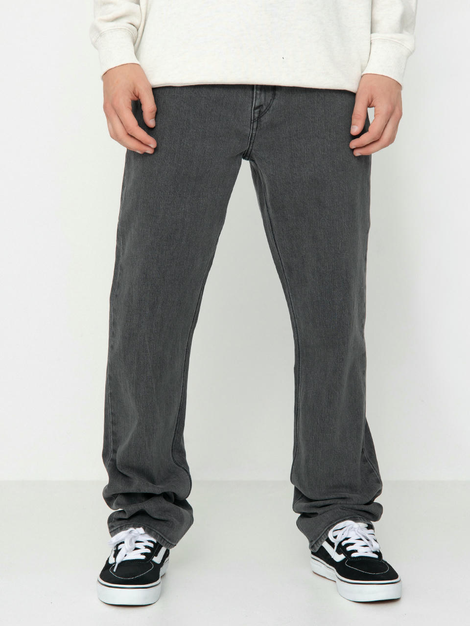 Volcom Solver Denim Kisnadrág (neutral grey)