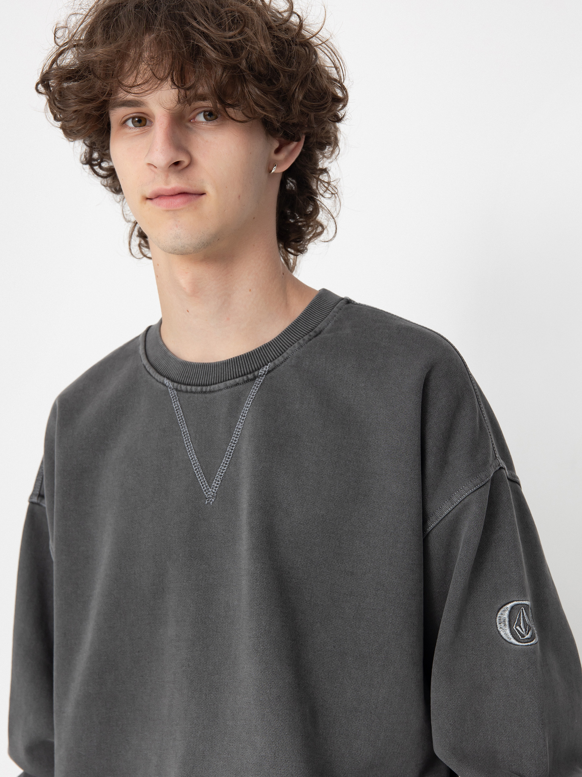 Volcom Skate Vitals Remy S Crew Pulóver (asphalt black)