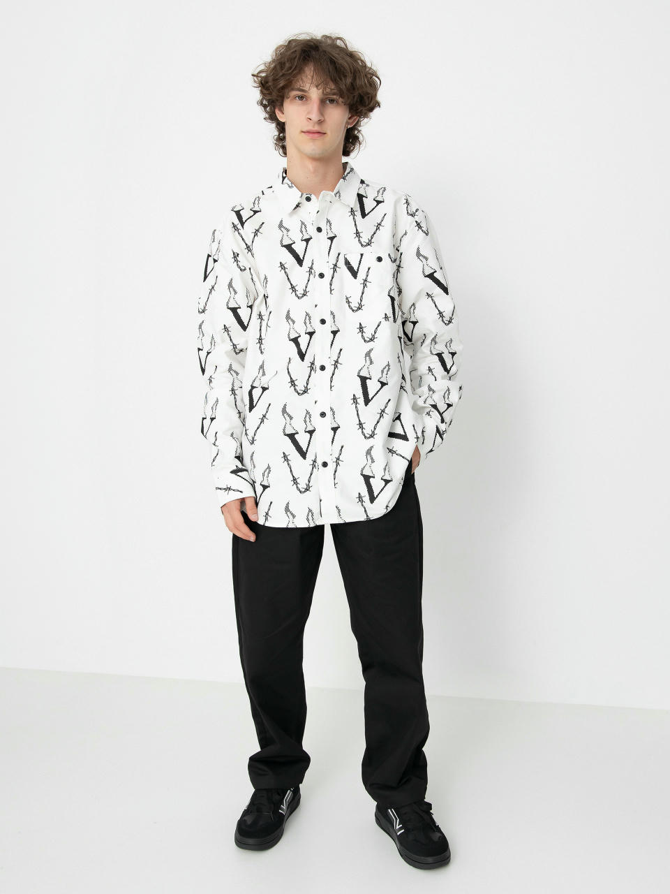 Ing Volcom Fergadelic Woven Ls (white)