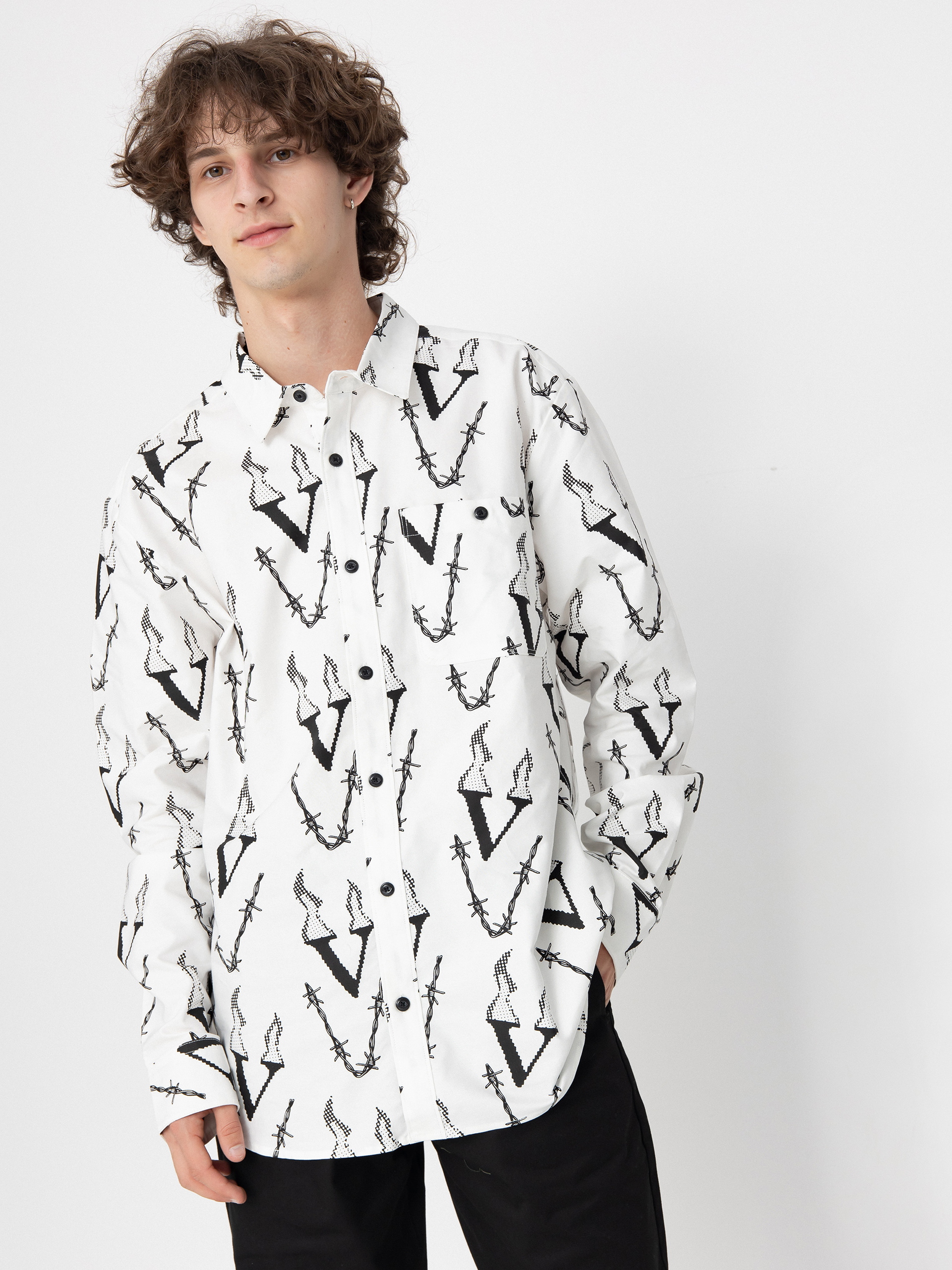 Ing Volcom Fergadelic Woven Ls (white)