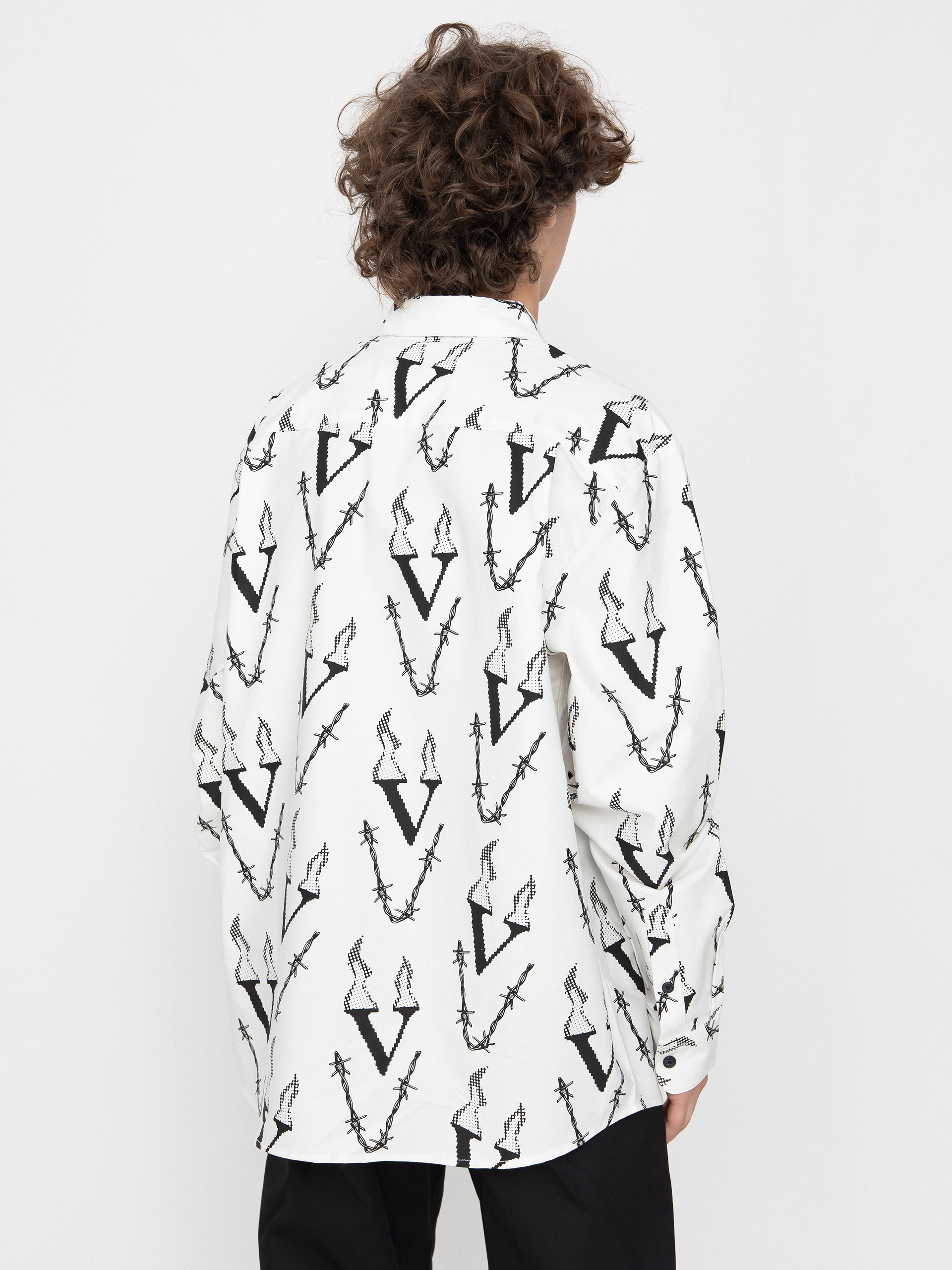 Ing Volcom Fergadelic Woven Ls (white)