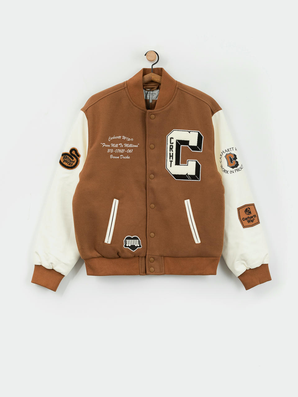 Carhartt WIP Brown Ducks Bomber Dzseki (hamilton brown/wax)