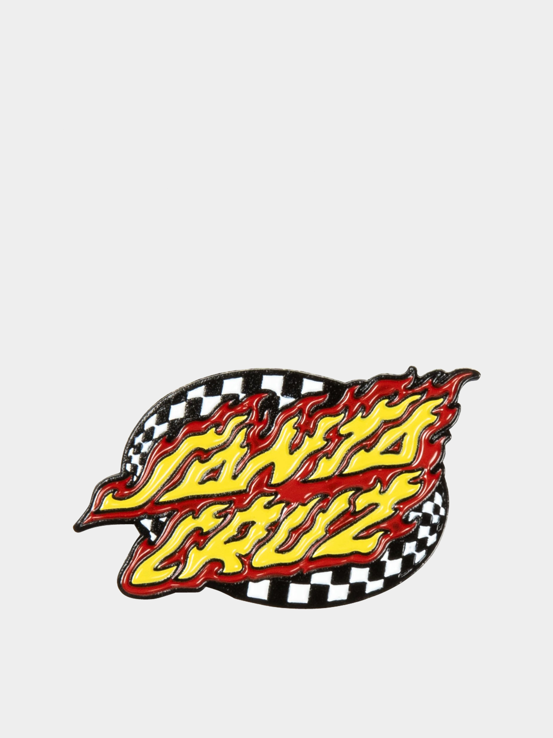 Akcesoria Santa Cruz Oval Check Flame Pin Badge (multi)