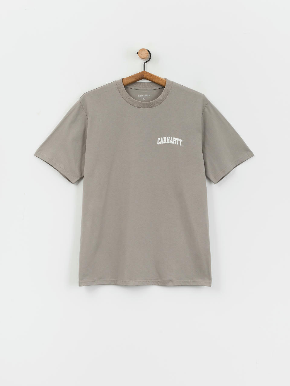 Carhartt WIP University Script Póló (misty grey/white)