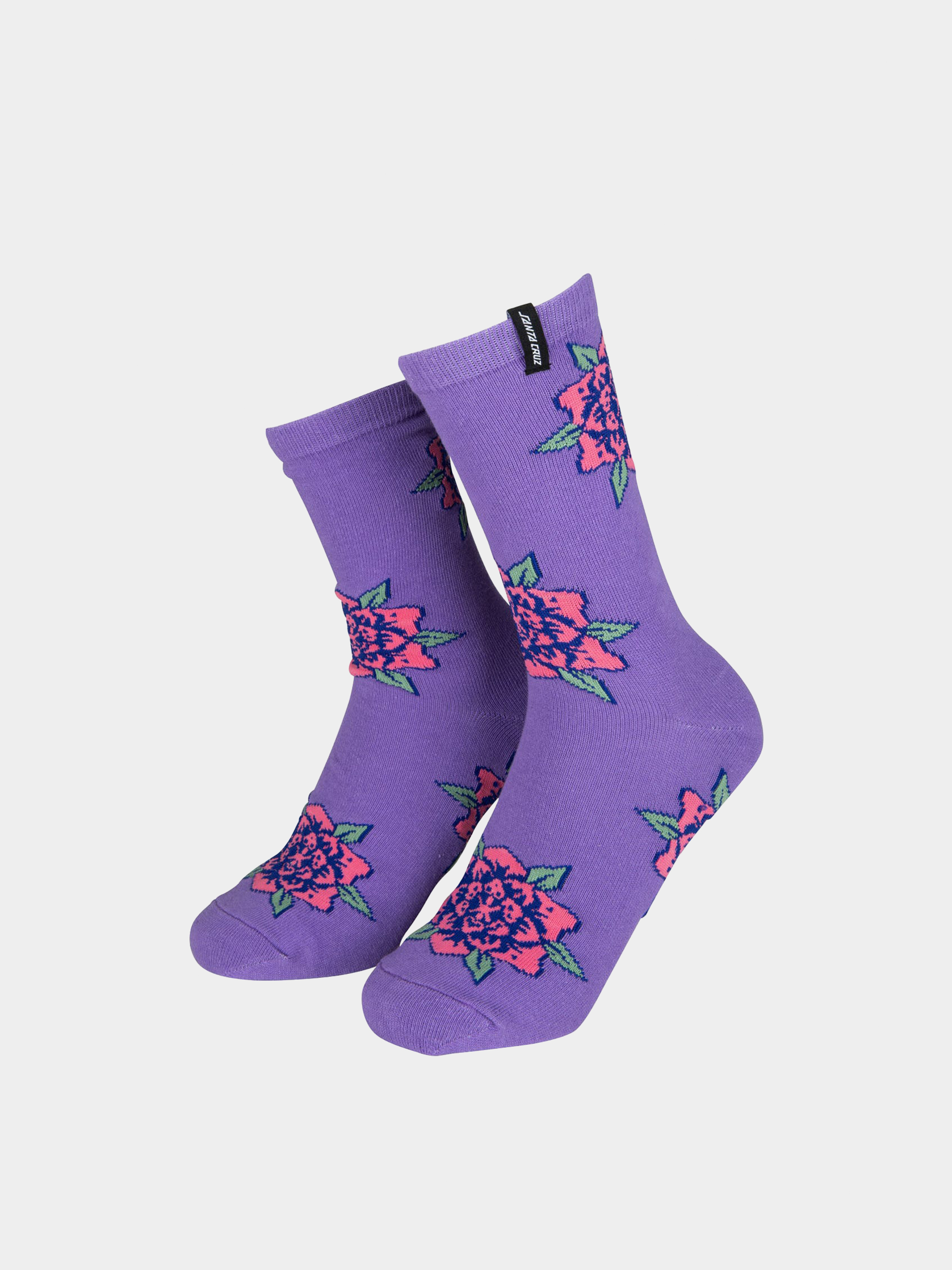 Zokni Santa Cruz Flower Set 2 Pack Wmn (purple/washed black)