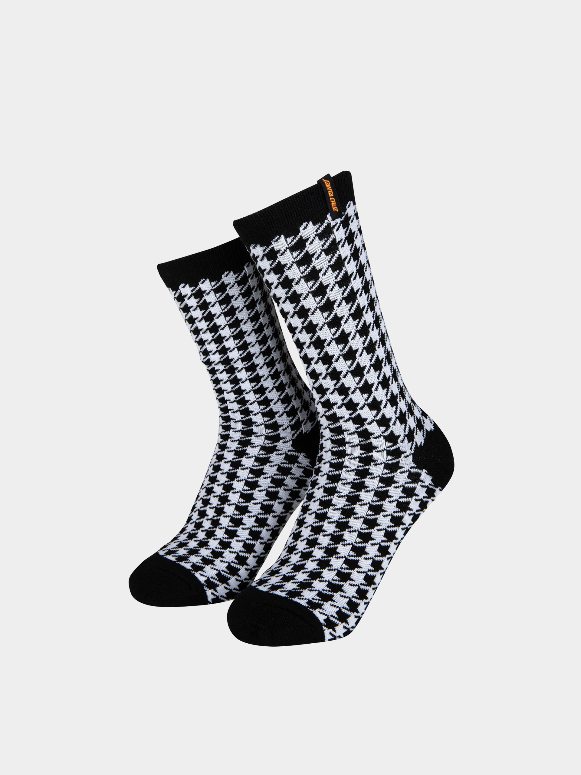 Zokni Santa Cruz Strip Houndstooth Wmn (black/white)