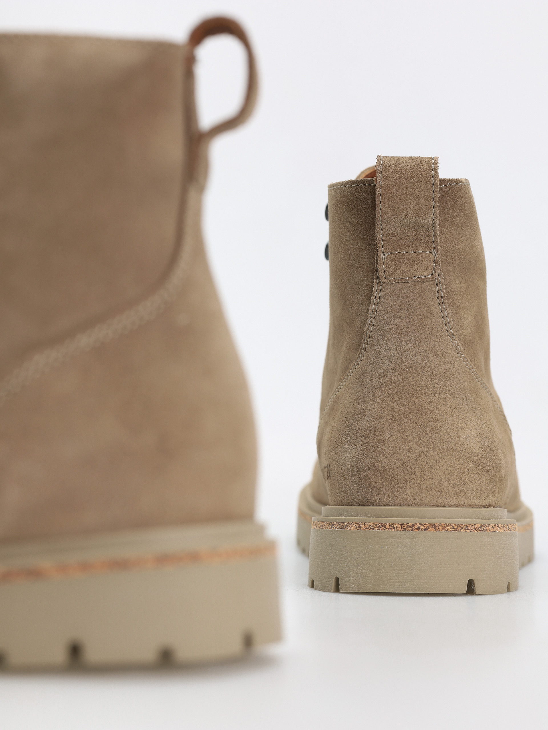 Birkenstock Highwood Lace Mid Suede Leather Regular Cipők (taupe)