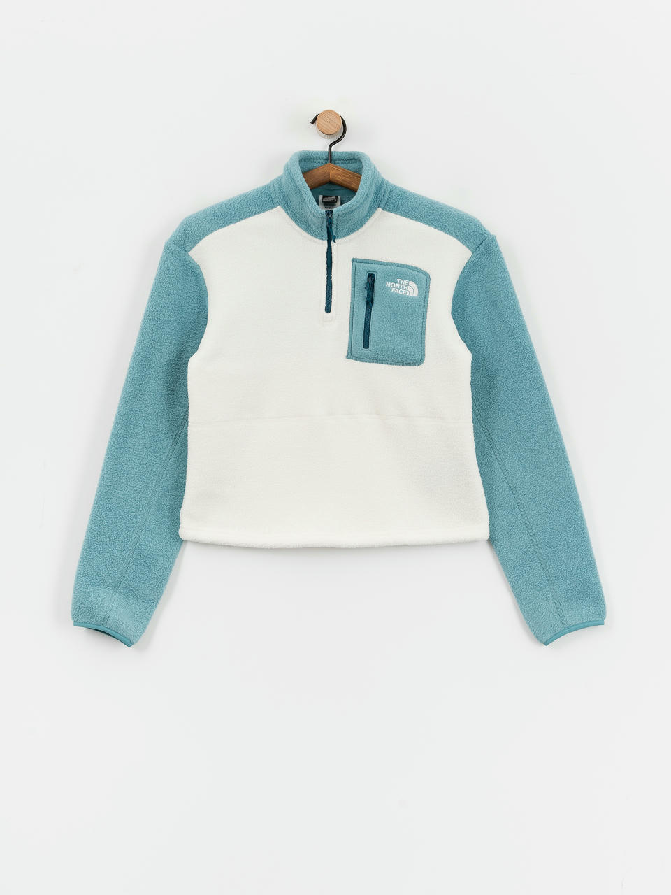 The North Face Yumiori 1/4 Zip Wmn Polár pulóver (algae blue/white dune/m)