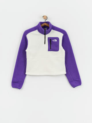 The North Face Yumiori 1/4 Zip Wmn Polár pulóver (white dune/peak purple)