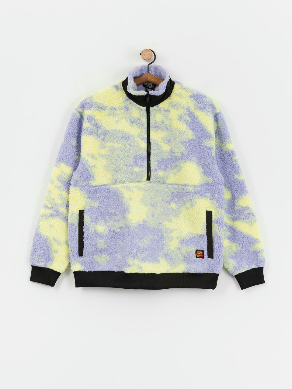 Santa Cruz Astra Sherpa Fleece Wmn Dzseki (purple/yellow tie dye)