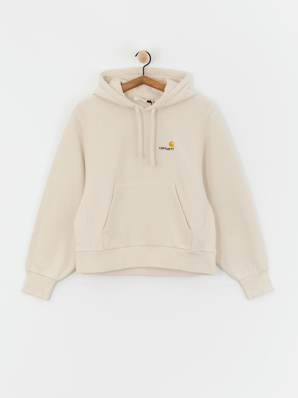 Kapucnis pulóver Carhartt WIP American Script HD Wmn (moonbeam)