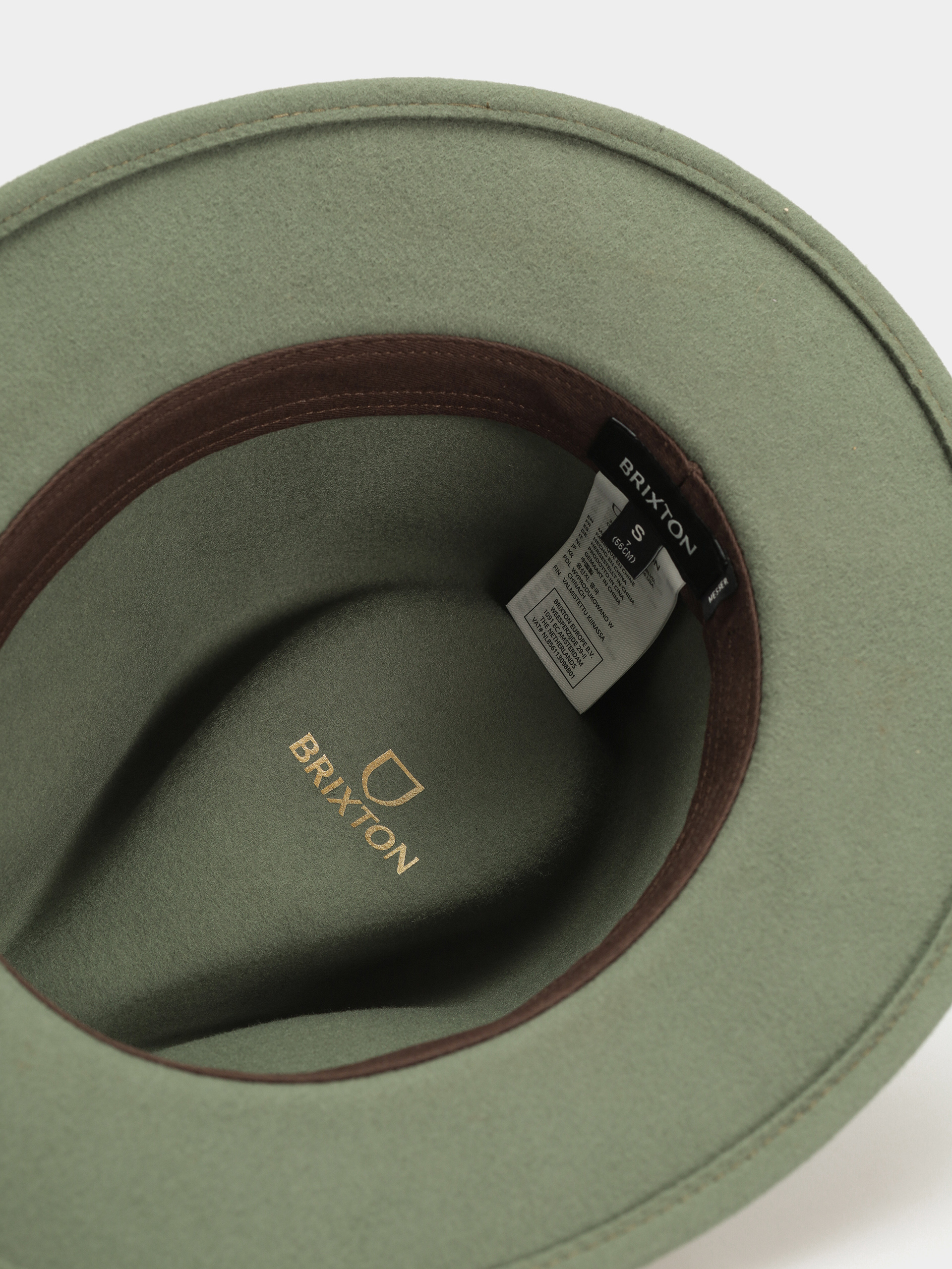 Brixton Messer Fedora Kalap (light moss)