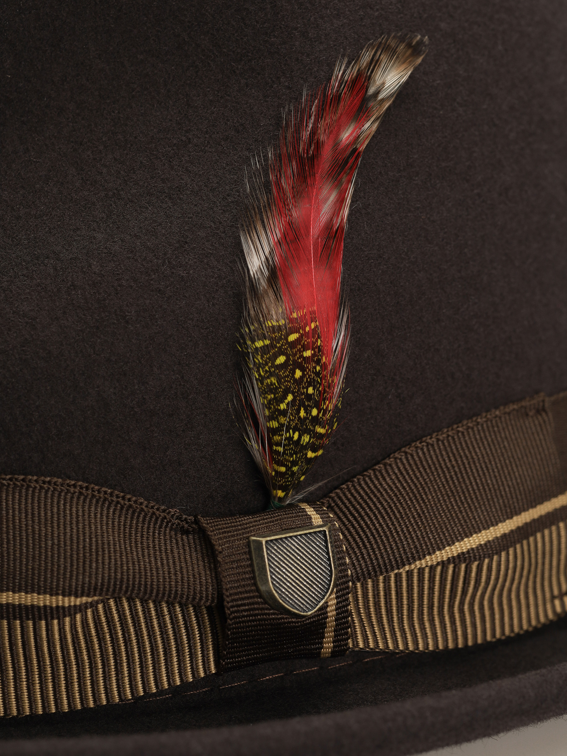 Brixton 20Th Anniversary Gain Fedora Kalap (chocolate/gold)