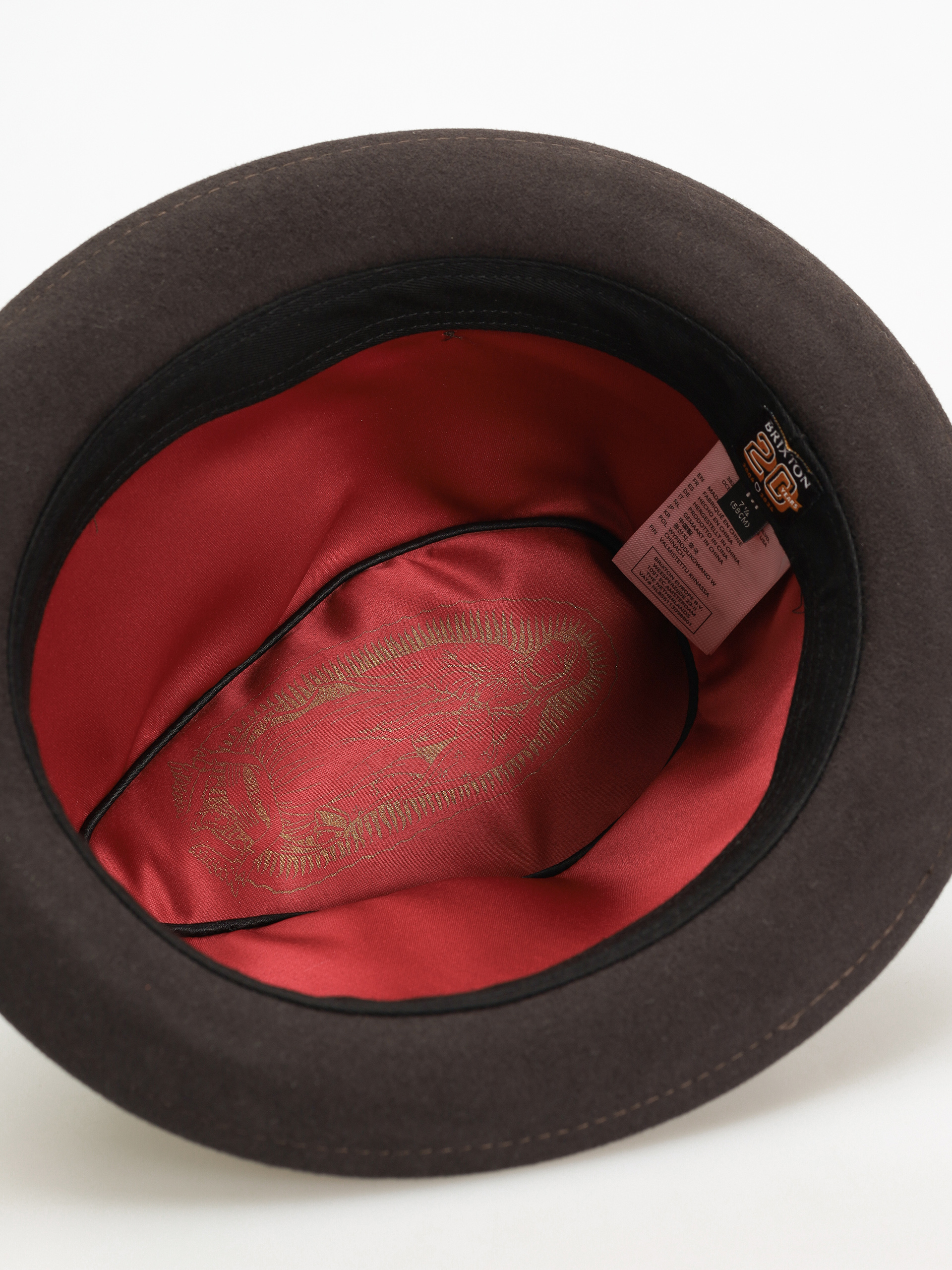 Brixton 20Th Anniversary Gain Fedora Kalap (chocolate/gold)