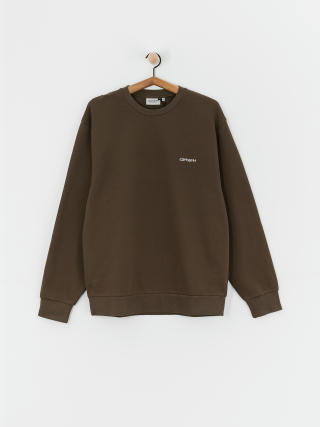 Carhartt WIP Script Embroidery Pulóver (cypress/white)