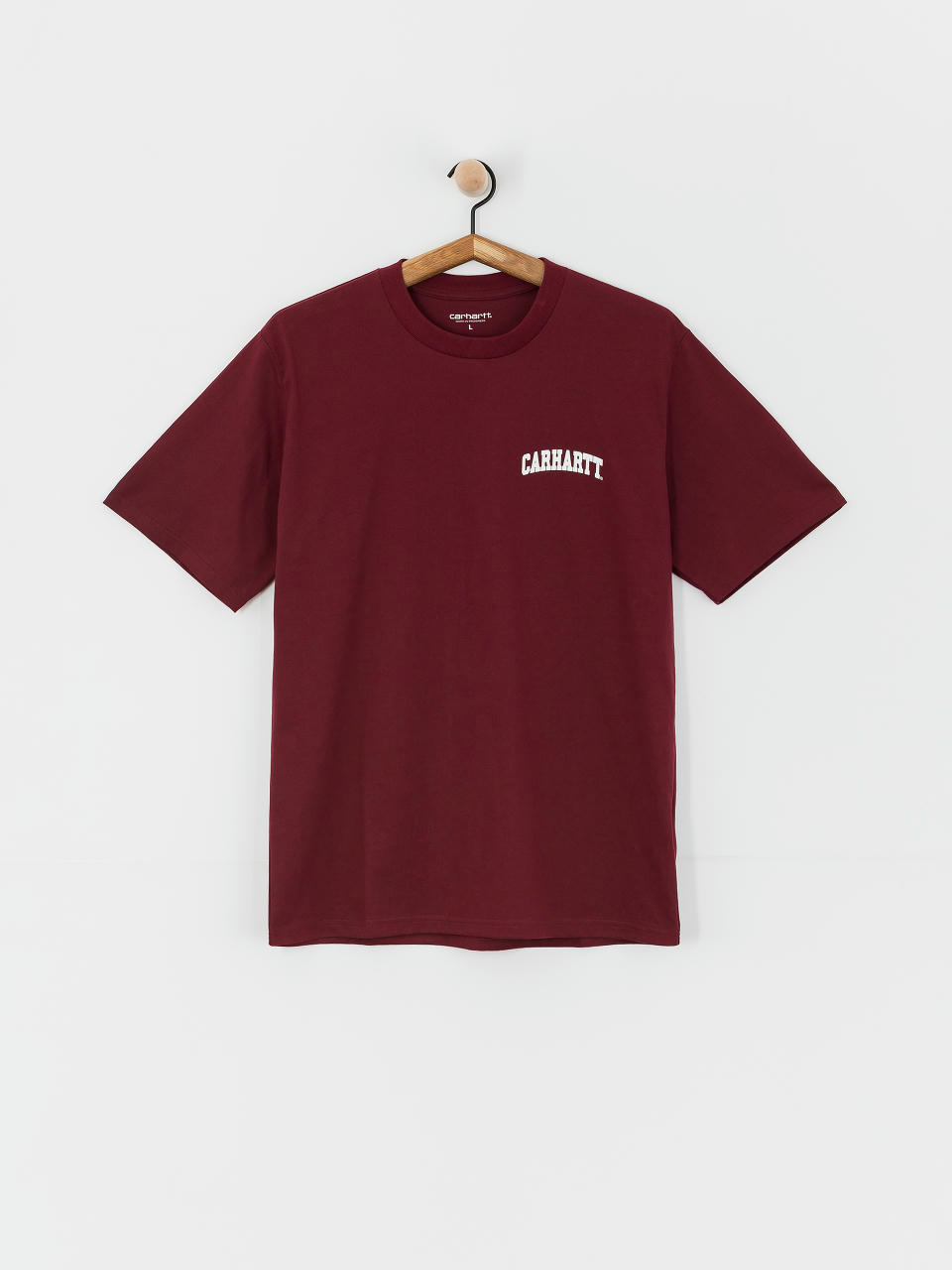 Carhartt WIP University Script Póló (malbec/white)