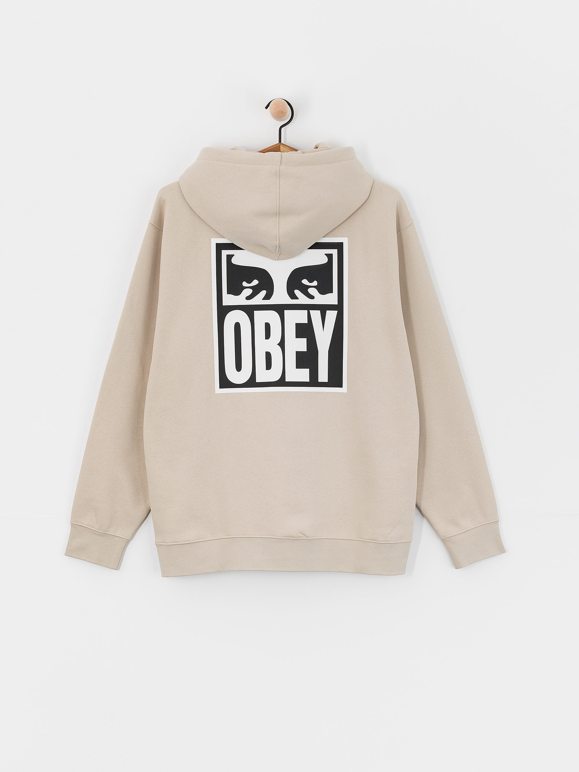 OBEY Eyes Icon HD Kapucnis pulóver (silver grey)