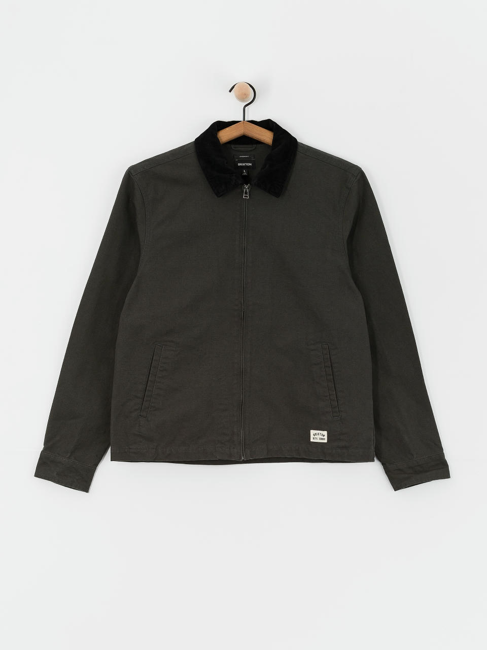 Brixton Mechanic Garage Zip Dzseki (washed black)