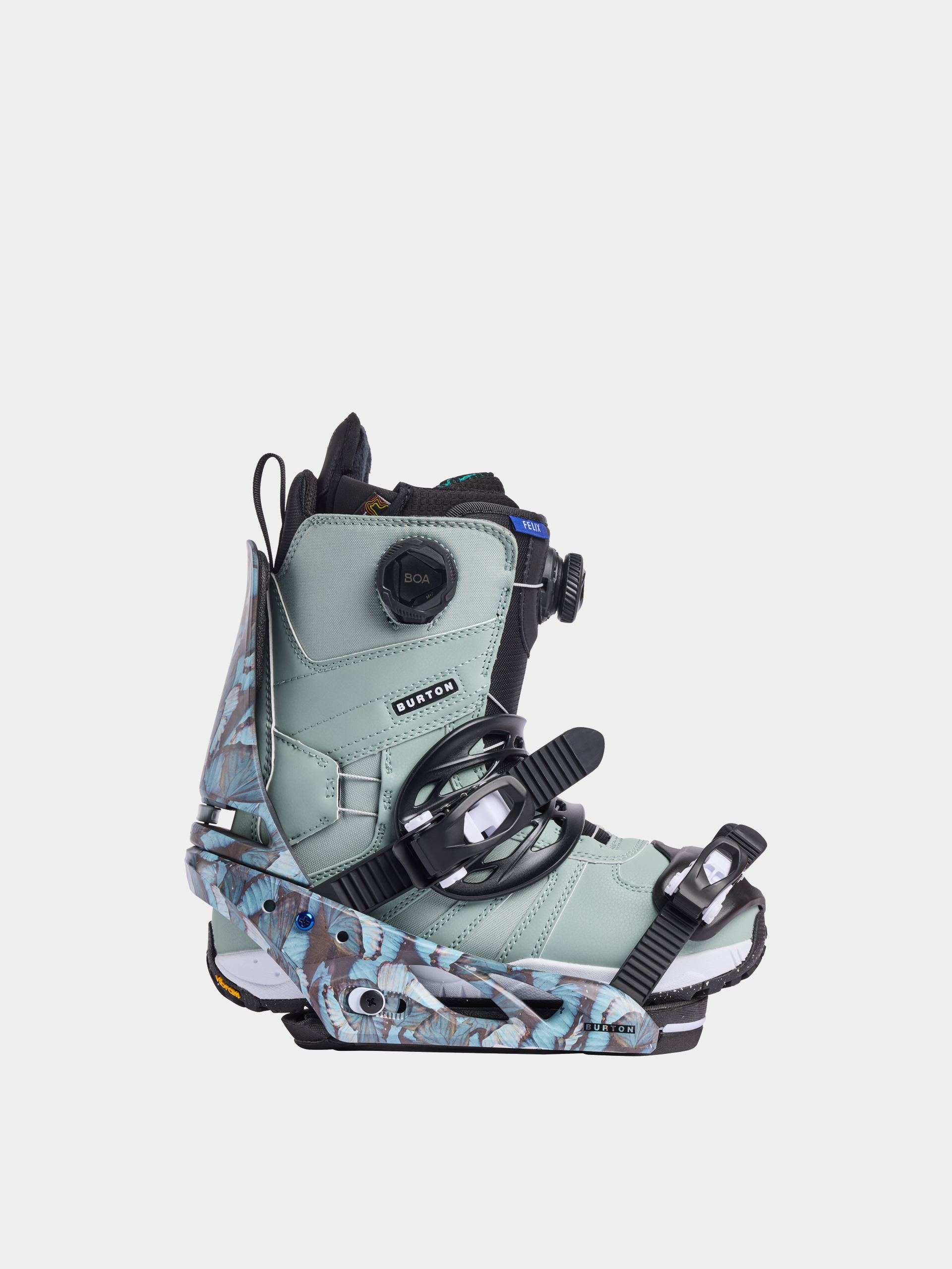Női Snowboard kötés Burton Lexa (blue butterflies)
