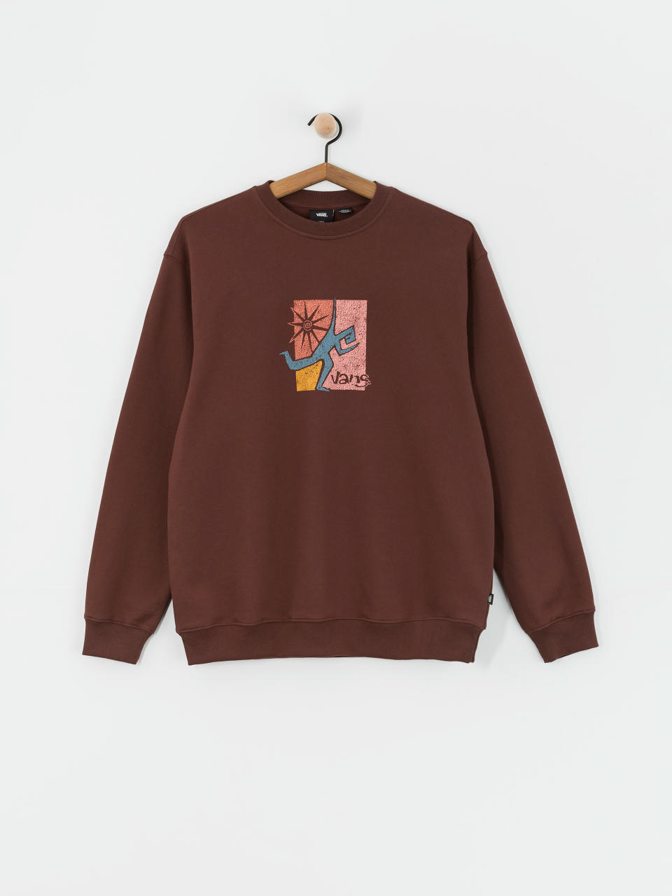 Vans Style Guy Loose Crew Pulóver (bitter chocolate)