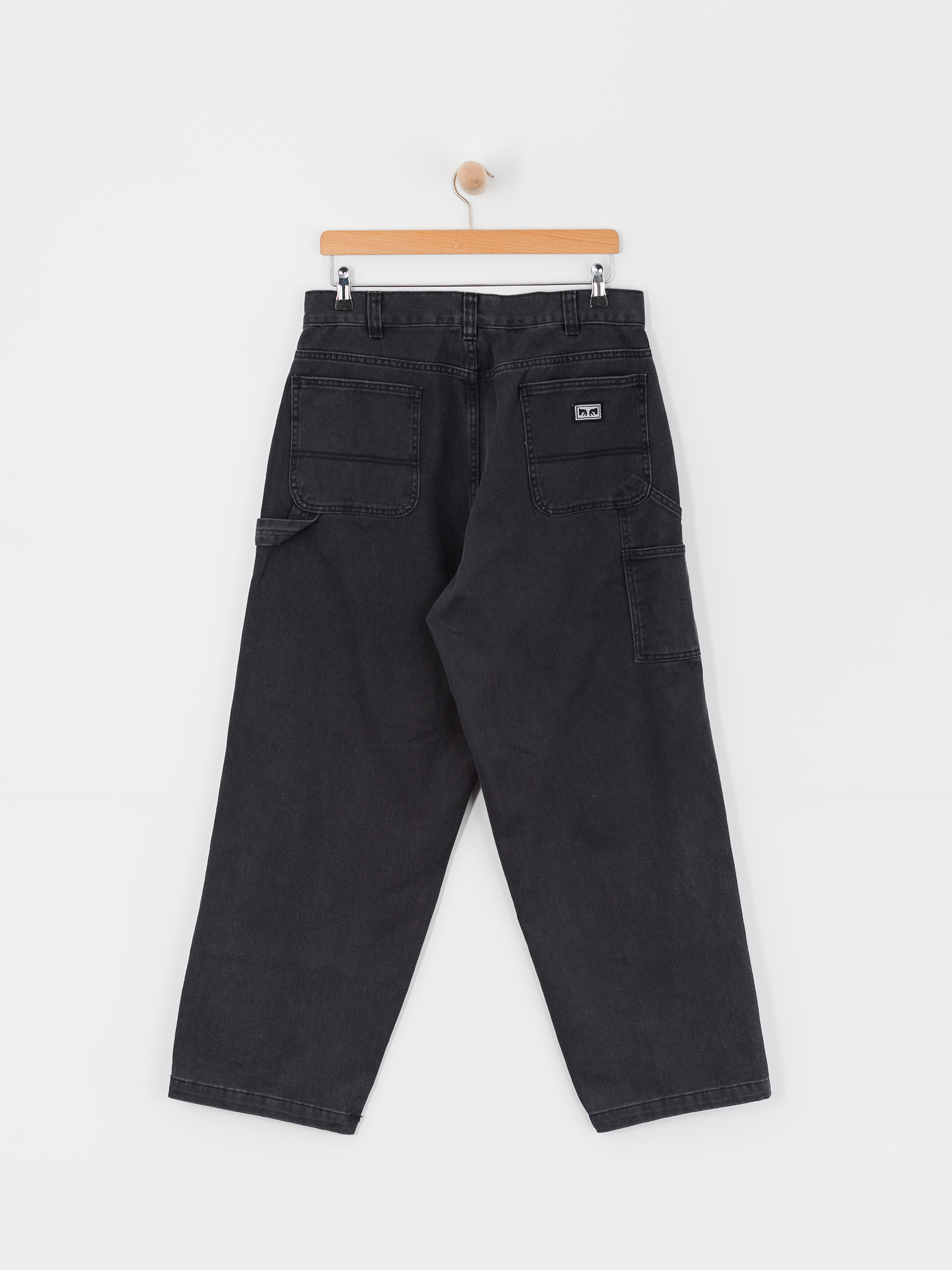 OBEY Bigwig Denim Carpenter Kisnadrág (black faded wash)