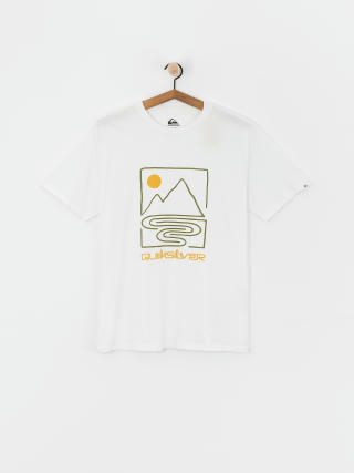 Quiksilver Qs Outline Mountains Póló (white)