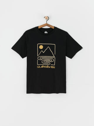 Quiksilver Qs Outline Mountains Póló (black)