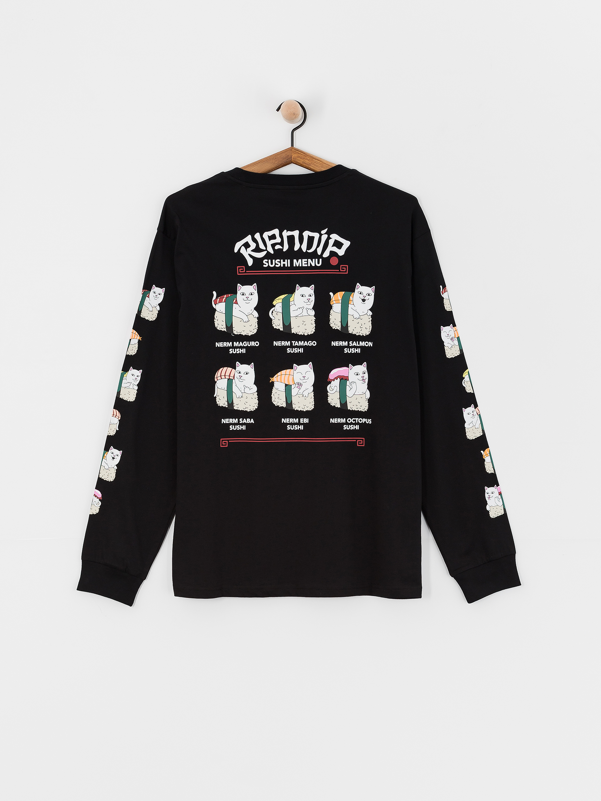 Hosszú ujjú felső RipNDip Sushi Nerm (black)