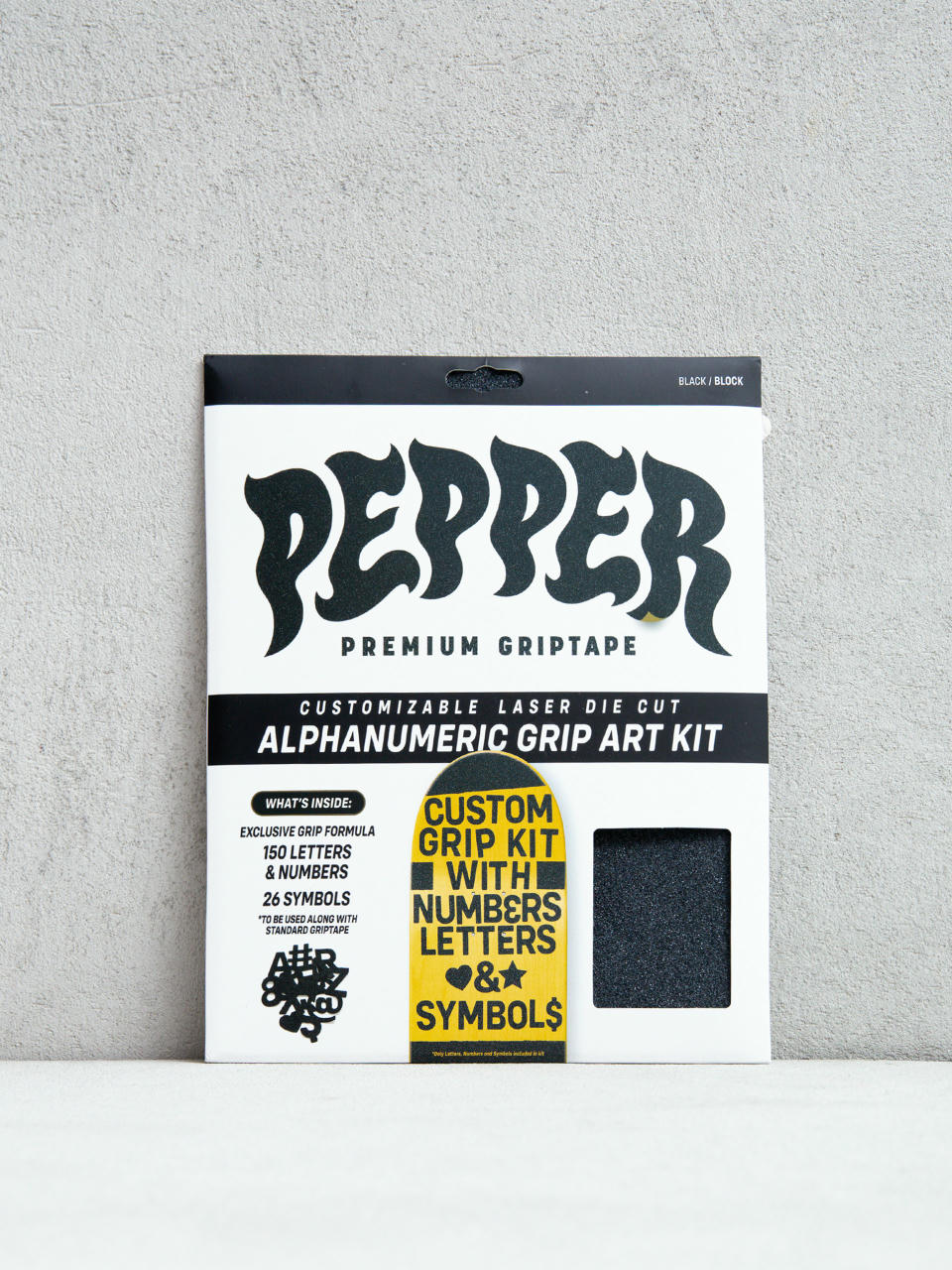 Smirgli Pepper_Griptape Alphanumeric (black)