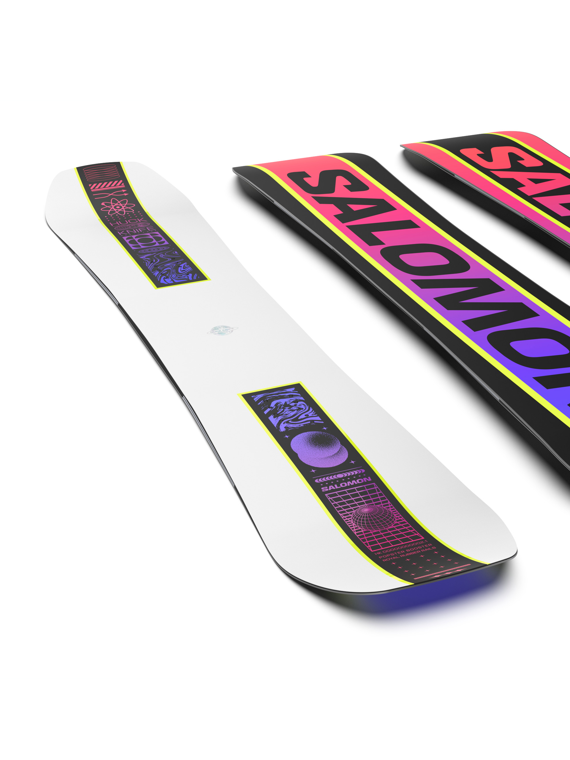 Férfi Snowboard Salomon Huck Knife (white/black)