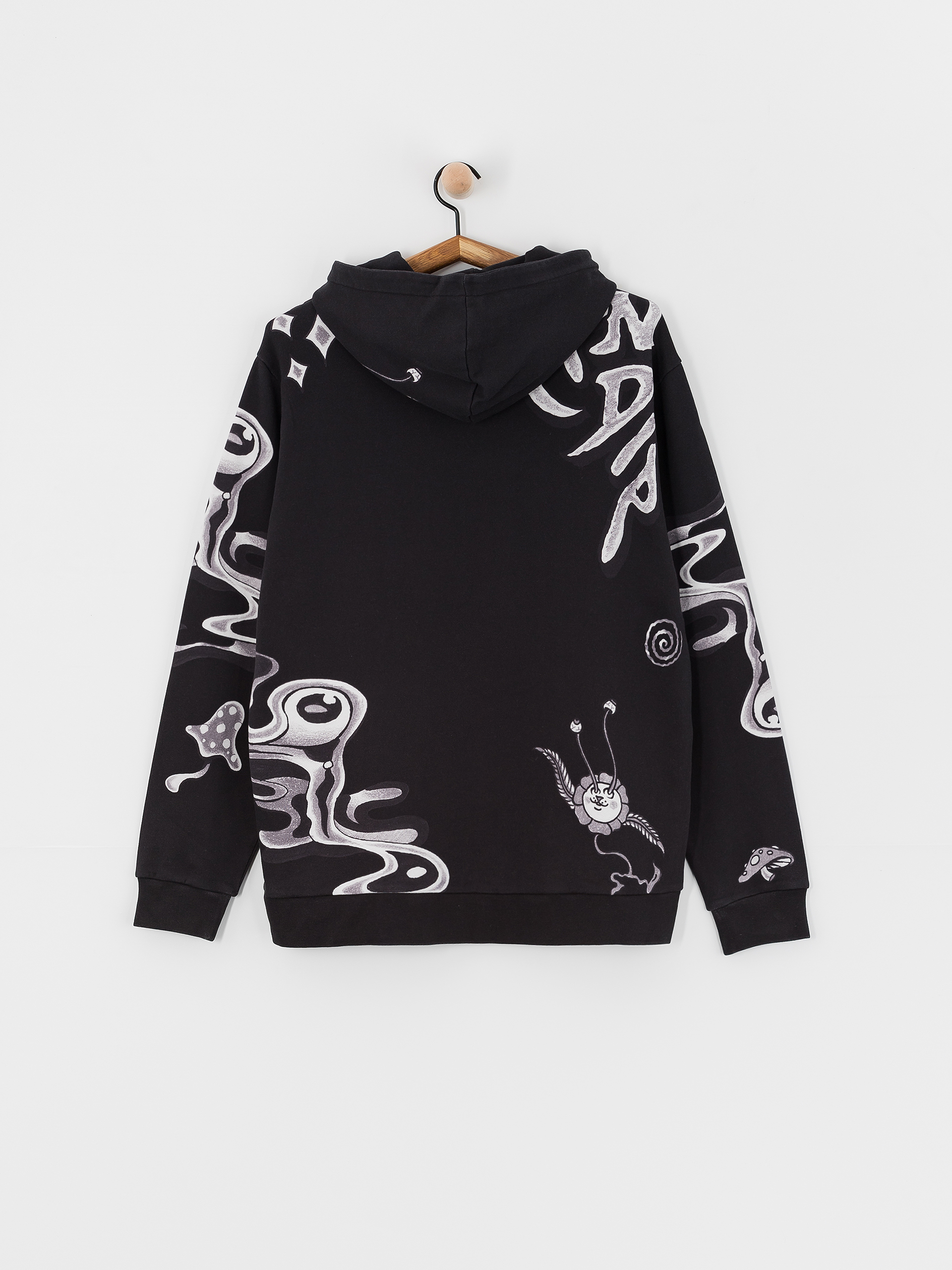 Kapucnis pulóver RipNDip Space Walk HD (black)