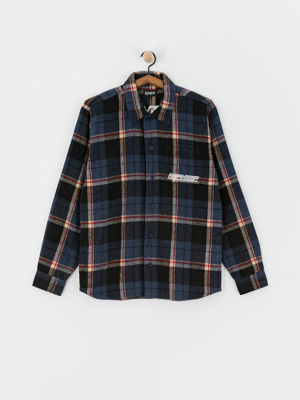 Ing RipNDip Robo Button Up Flannel (navy)