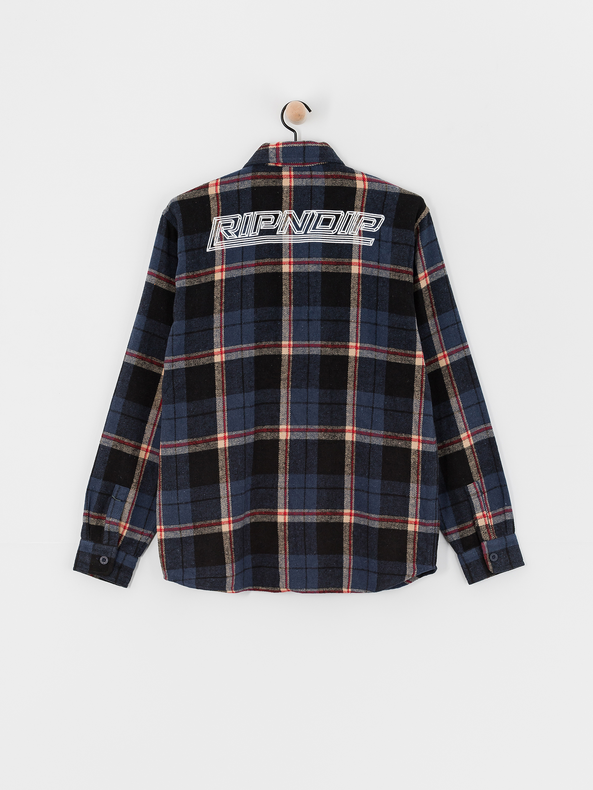 Ing RipNDip Robo Button Up Flannel (navy)