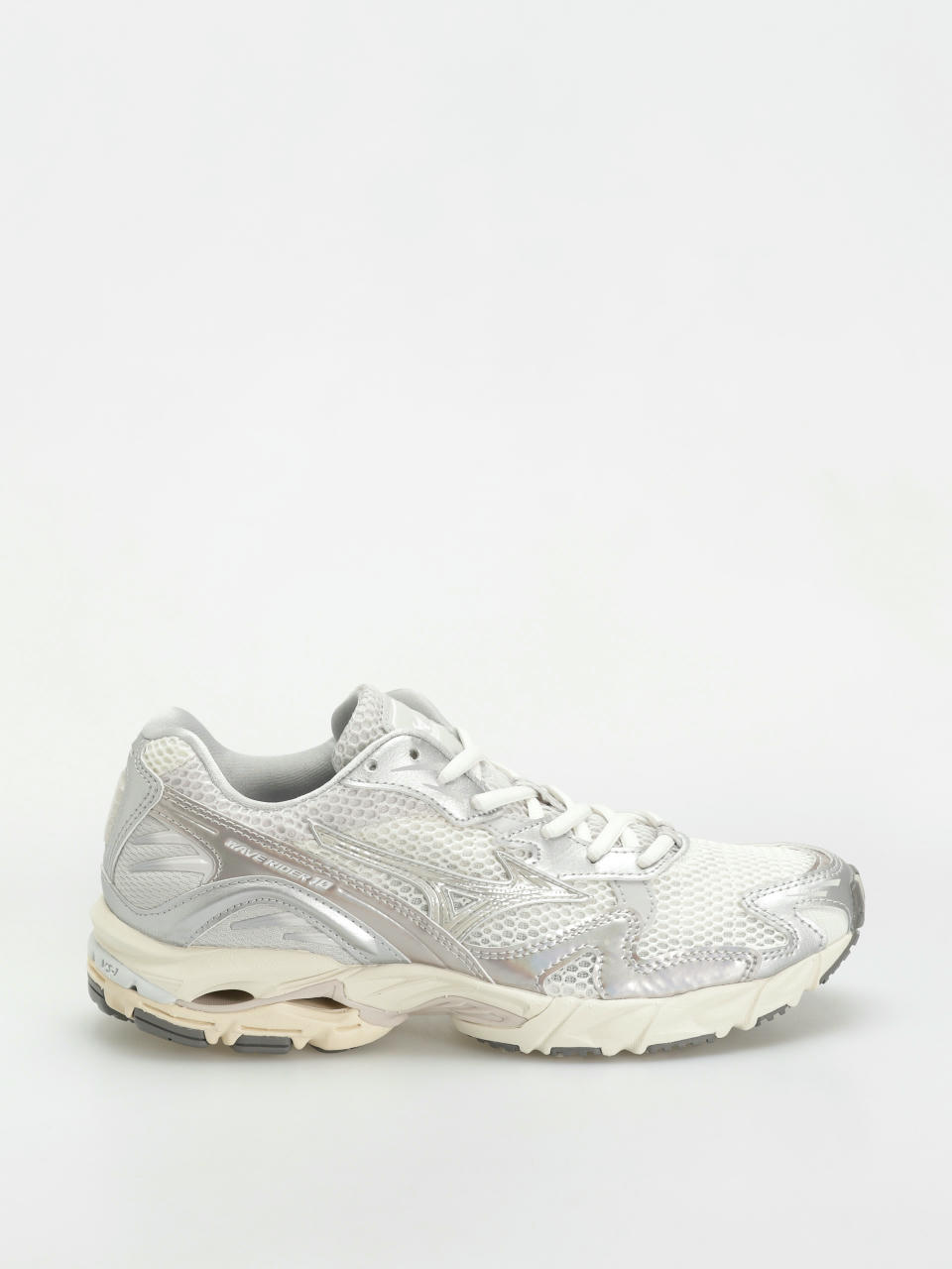 Mizuno Wave Rider 10 Cipők (white/white sand/nimbus cloud)