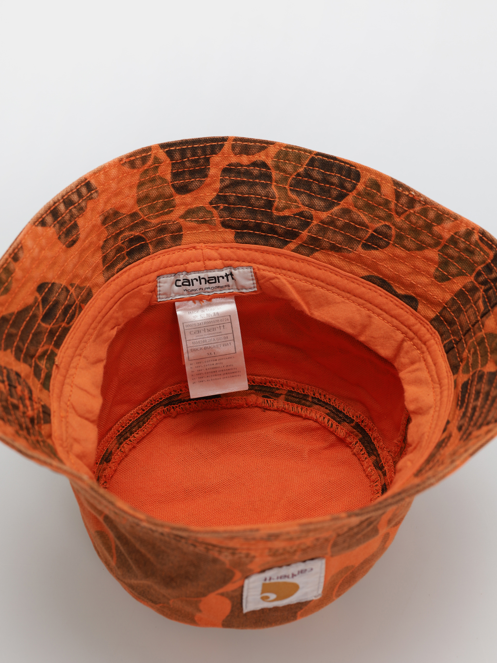 Carhartt WIP Duck Bucket Kalap (camo duck/green/turmeric)