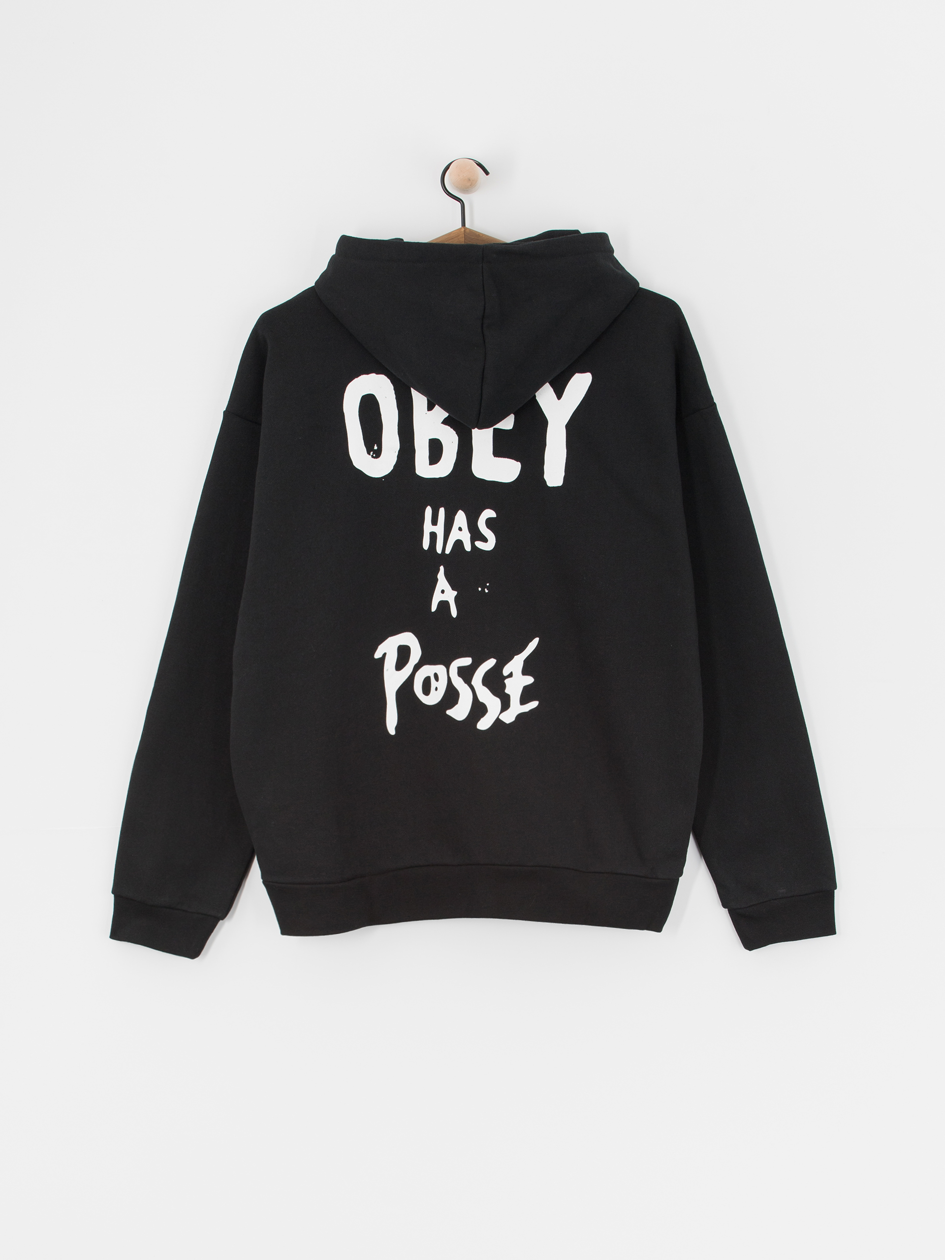 OBEY Posse Extra Heavy HD Kapucnis pulóver (black)