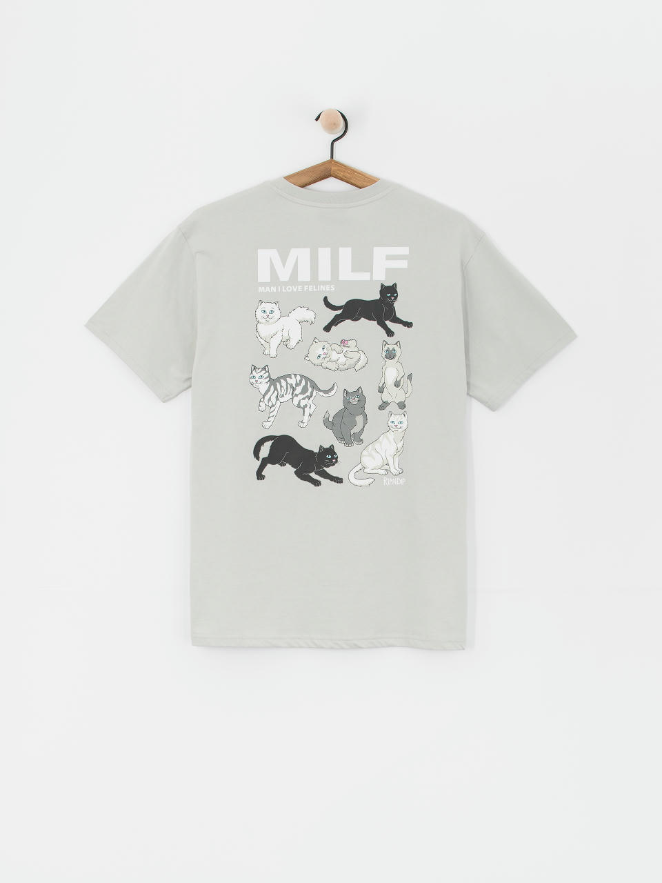 RipNDip Man I Love Felines Póló (grey)