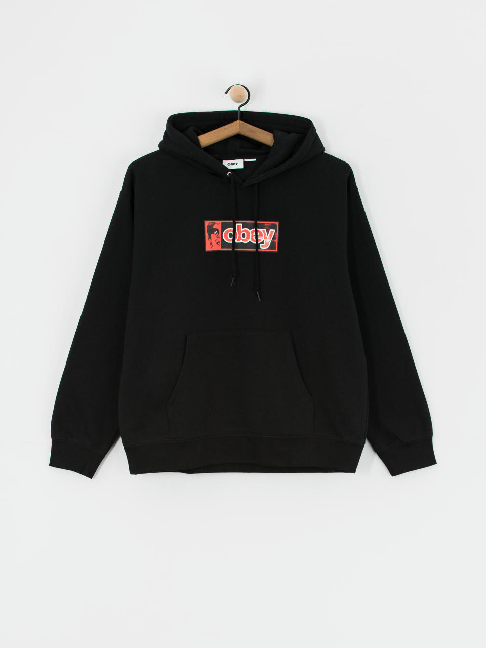 Kapucnis pulóver OBEY Half Icon HD (black)