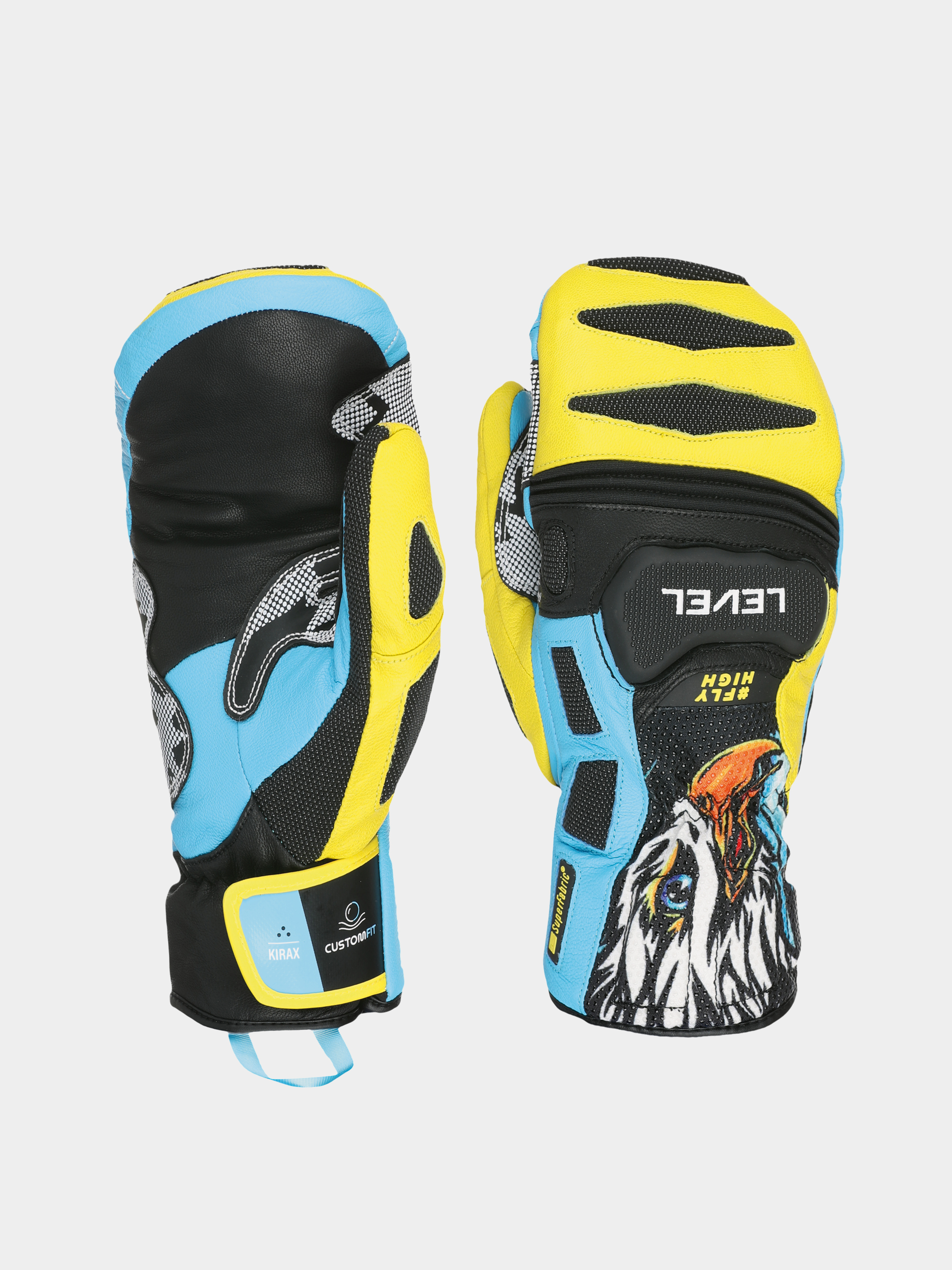 Kesztyu0171 Level Sq Cf Mitt (yellow blue)