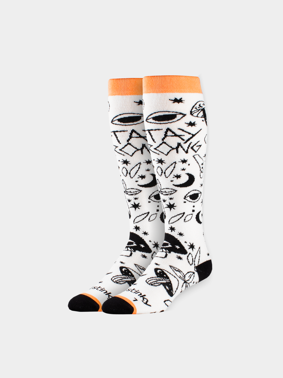 Zokni Stinky Socks Stay Wrong (white/black)