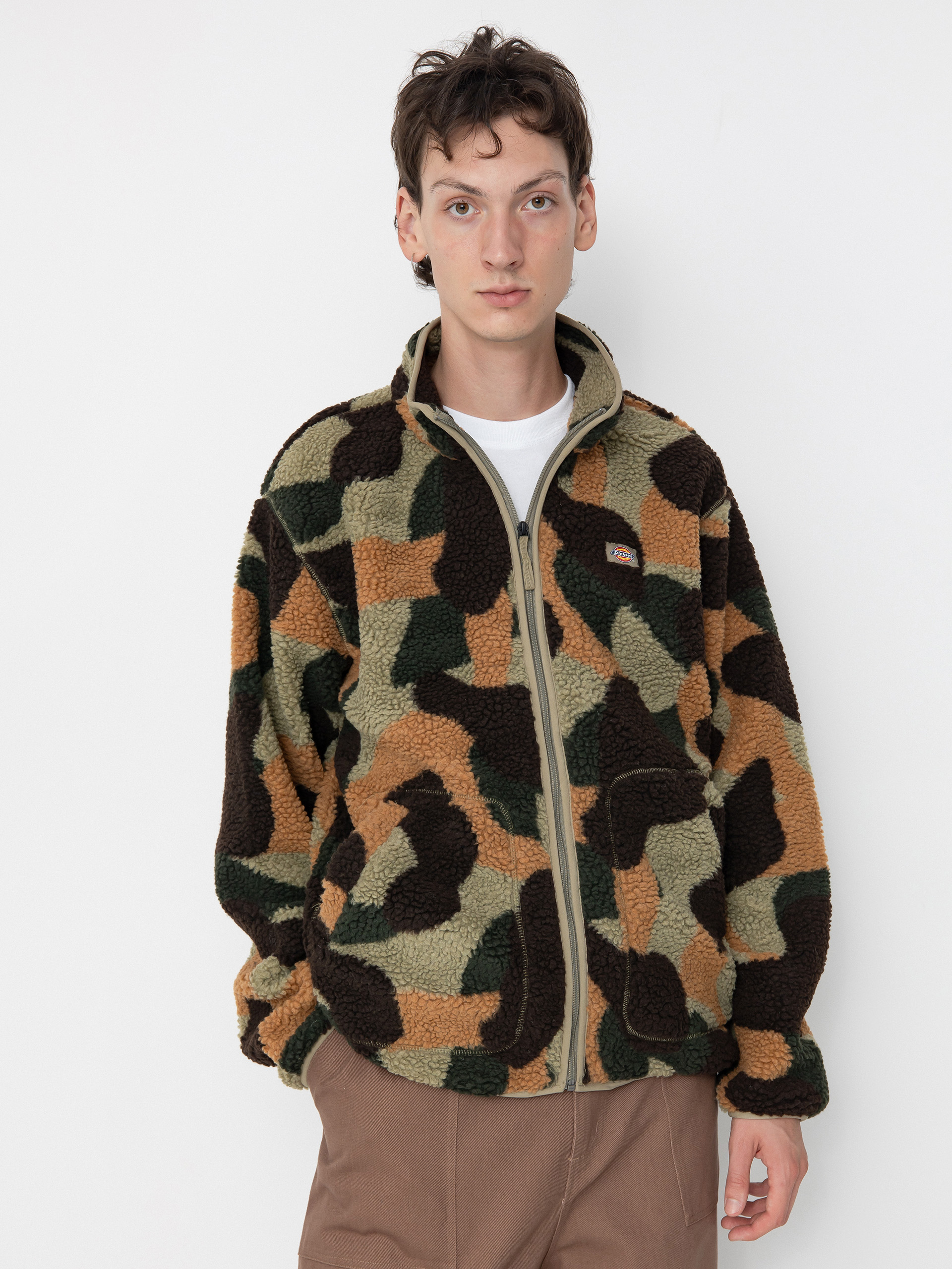 Dickies Mount Hope Camo Polár pulóver (imperial green)