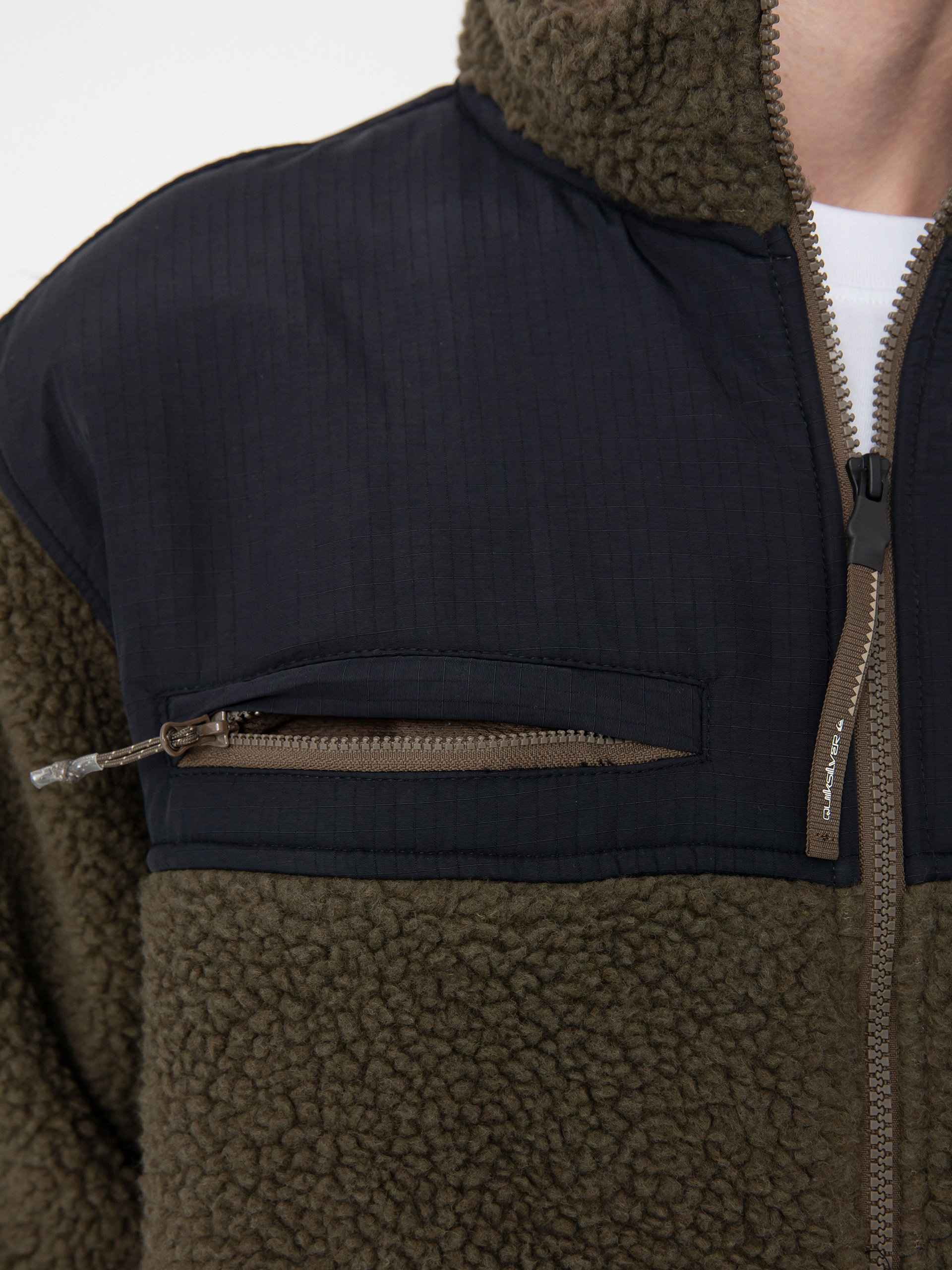 Férfi Quiksilver Shallow Water FZ Polár pulóver (canteen)