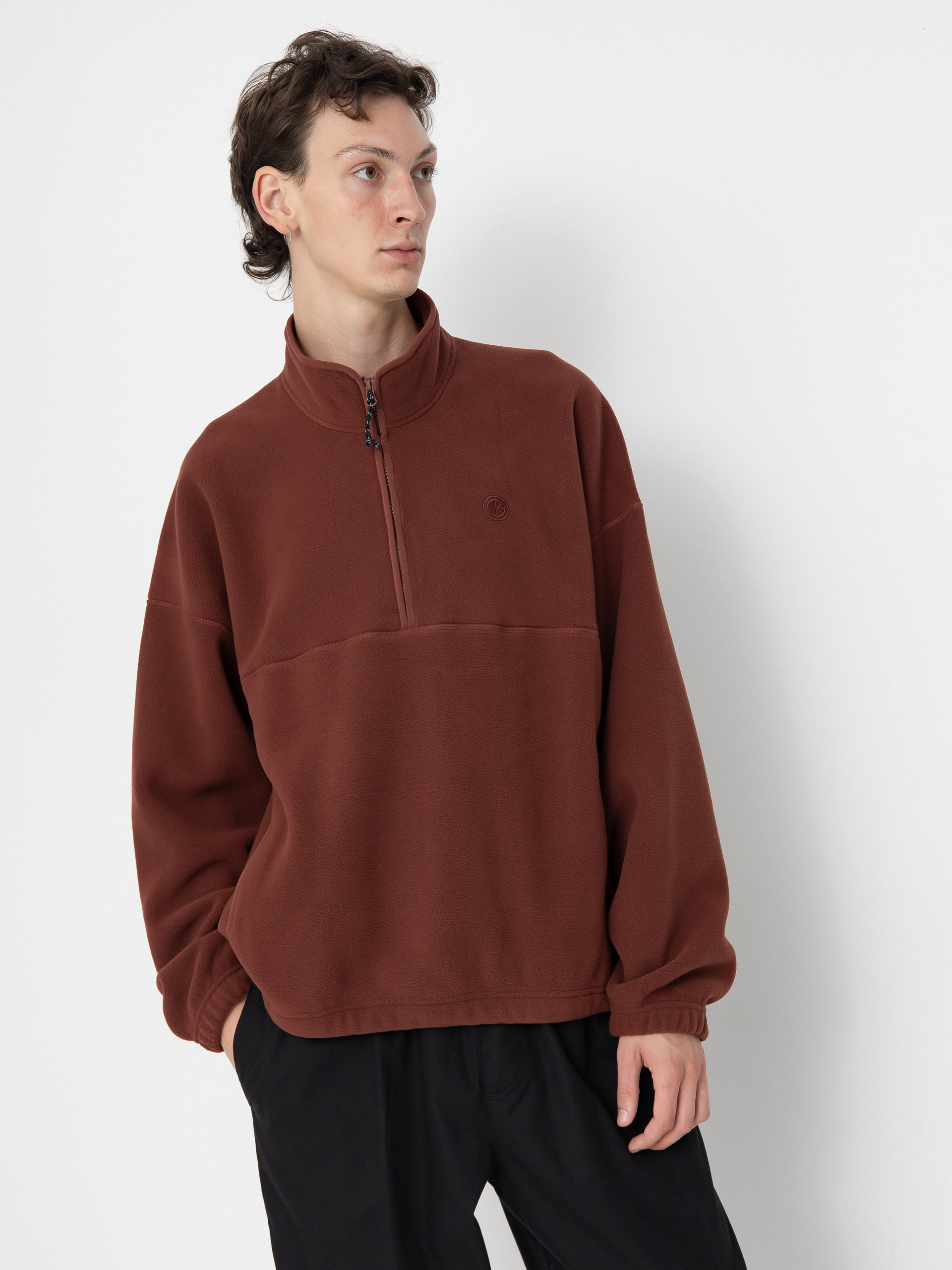 Polar Skate Ivan Half Zip Kapucnis (wine)