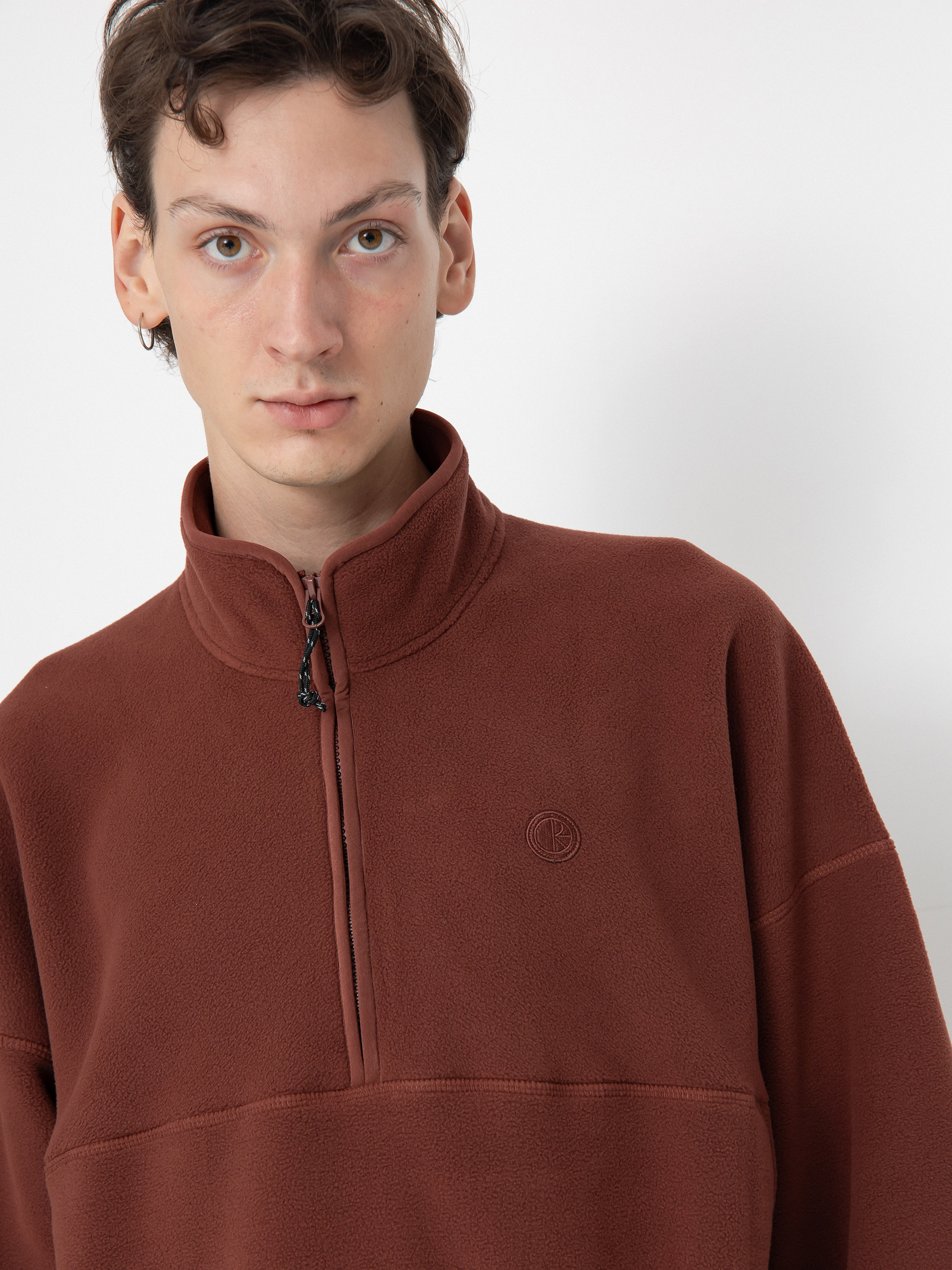 Polar Skate Ivan Half Zip Kapucnis (wine)