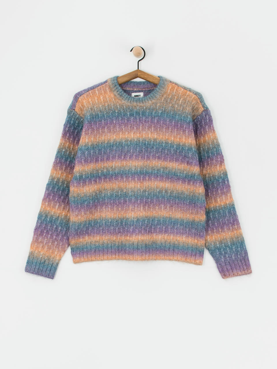 Pulóver OBEY Daytrip Crew Sweater Wmn (purple multi)