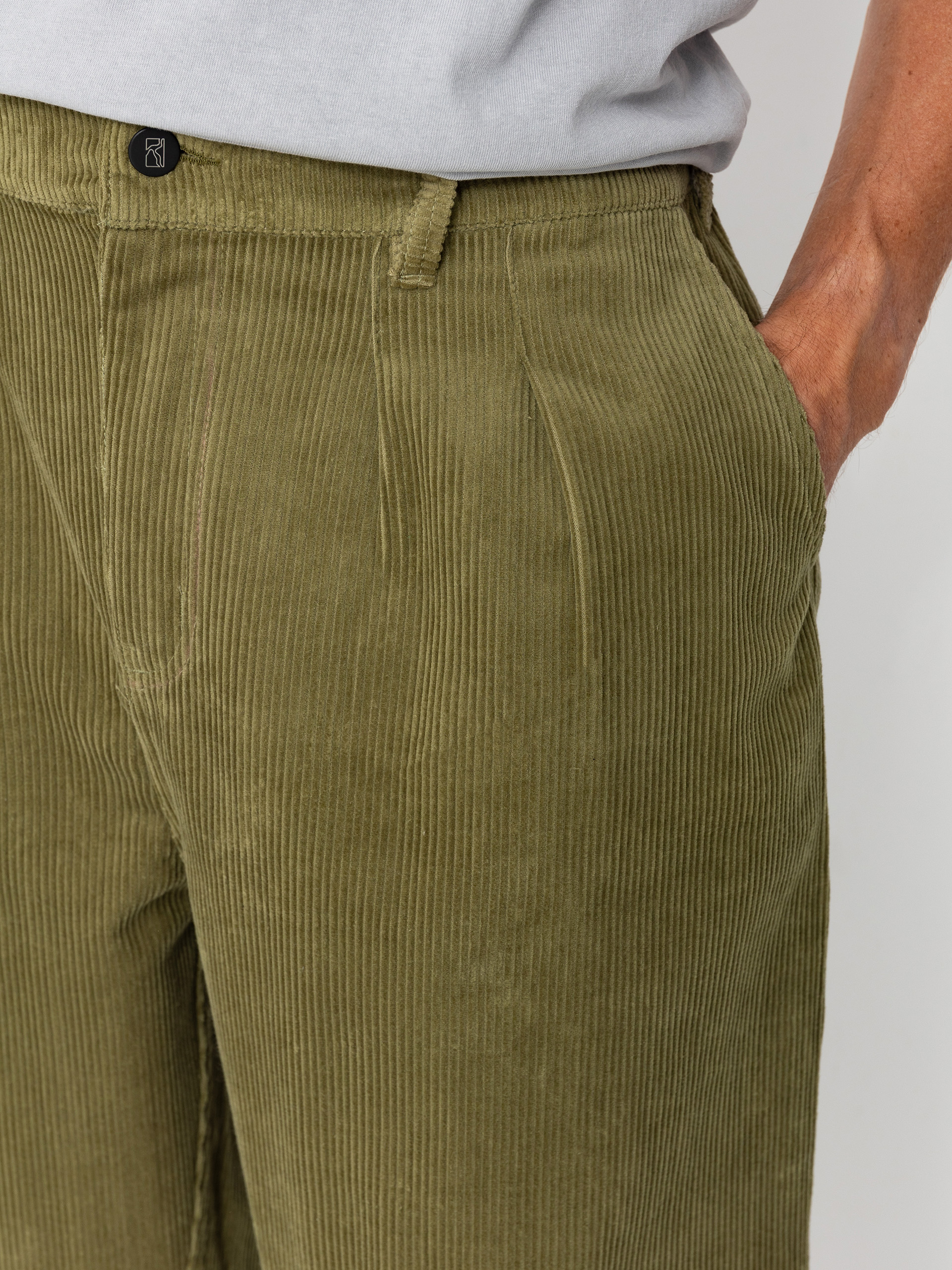 Poetic Collective Ballon Kisnadrág (olive green corduroy)